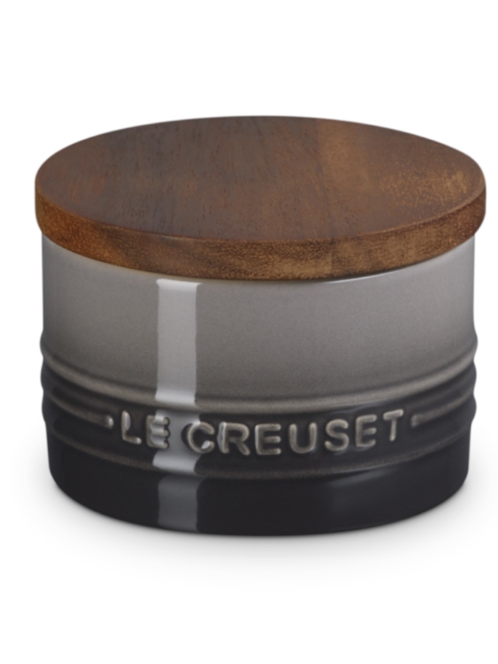 New - Le Creuset 16 oz Cannister with Wooden Lid